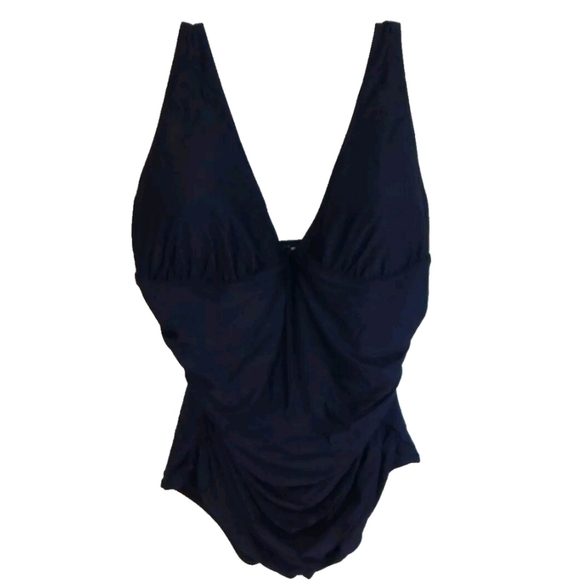 J. Crew Femme Ruched One Piece Swimsuit - Picture 2 of 5
